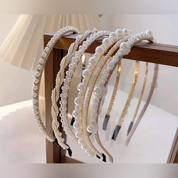 6 Pearl Headbands Set New ✨✨with Gift box ? ?? main image 4